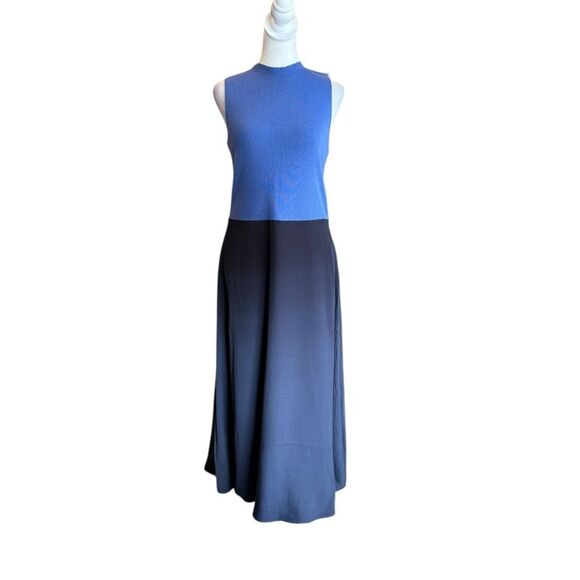 Ann Taylor Dresses & Skirts - Ann Taylor Midi Dress Blue Navy Color Block Women’s Size Small NEW With Tags